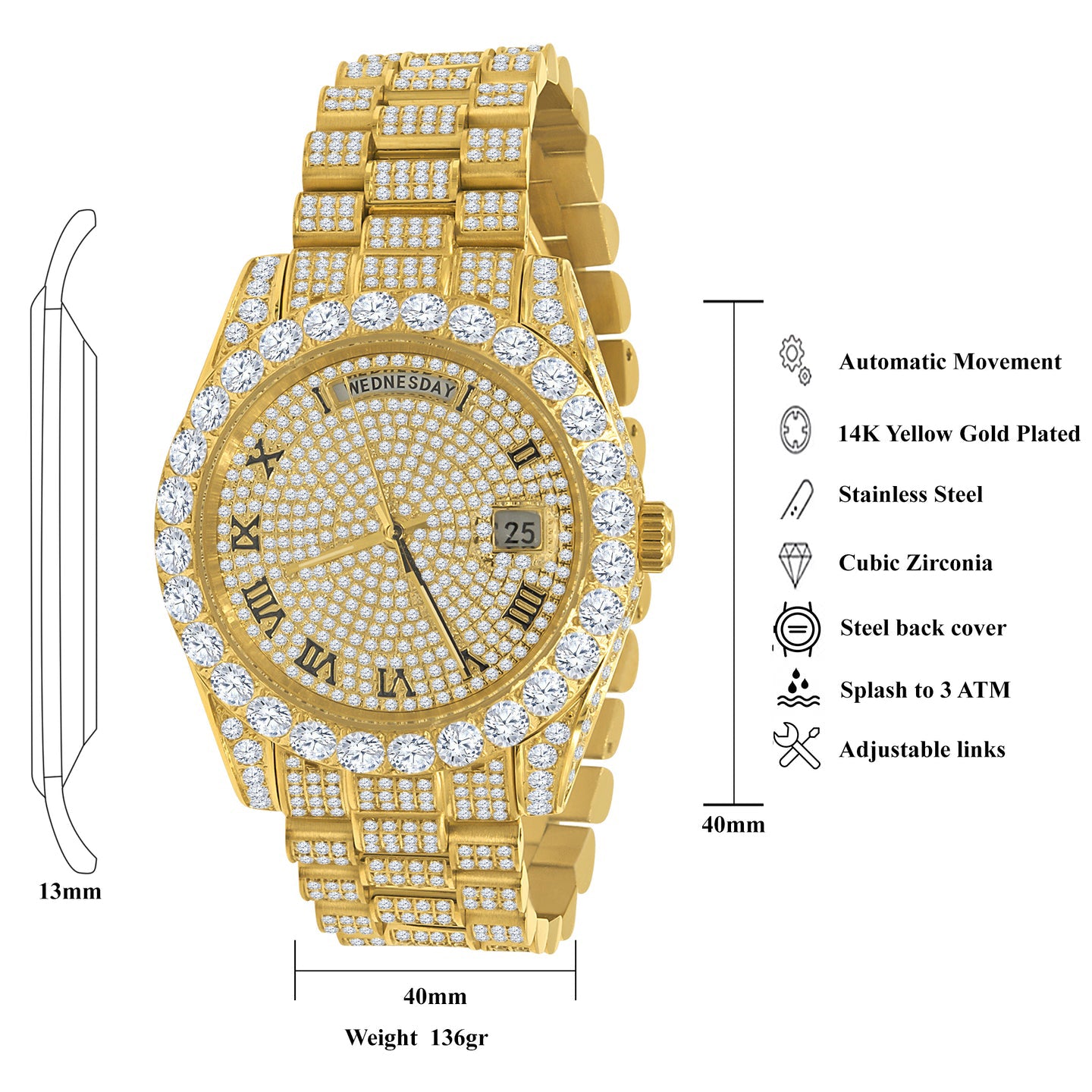 CROWN Steel Watch | 530842