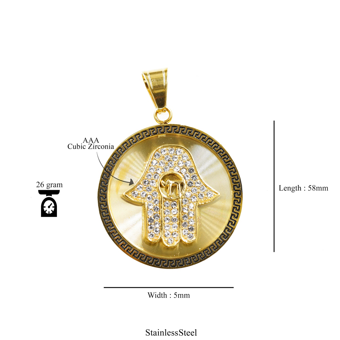 MAURO Steel Pendant | 939292