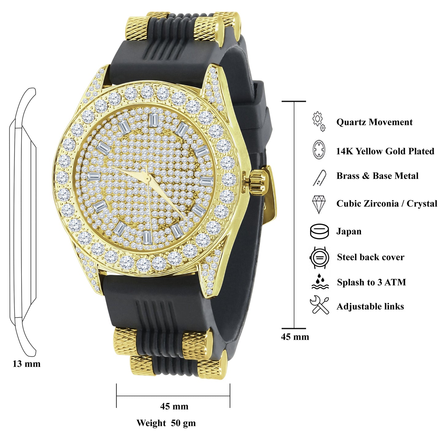 ICE MASTER BLING LEATHER BAND | 562592