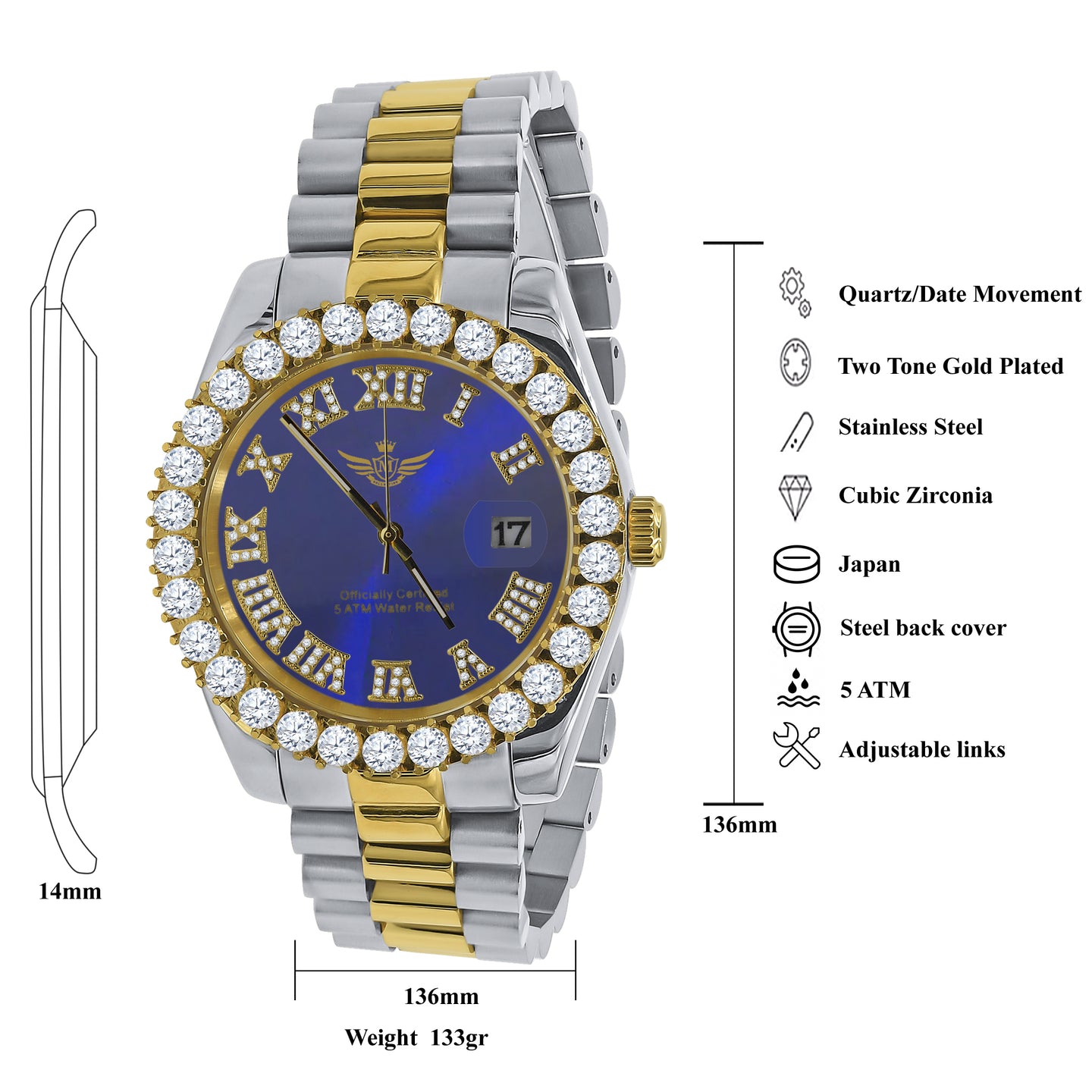 OVERLORD Steel CZ Watch | 5303579