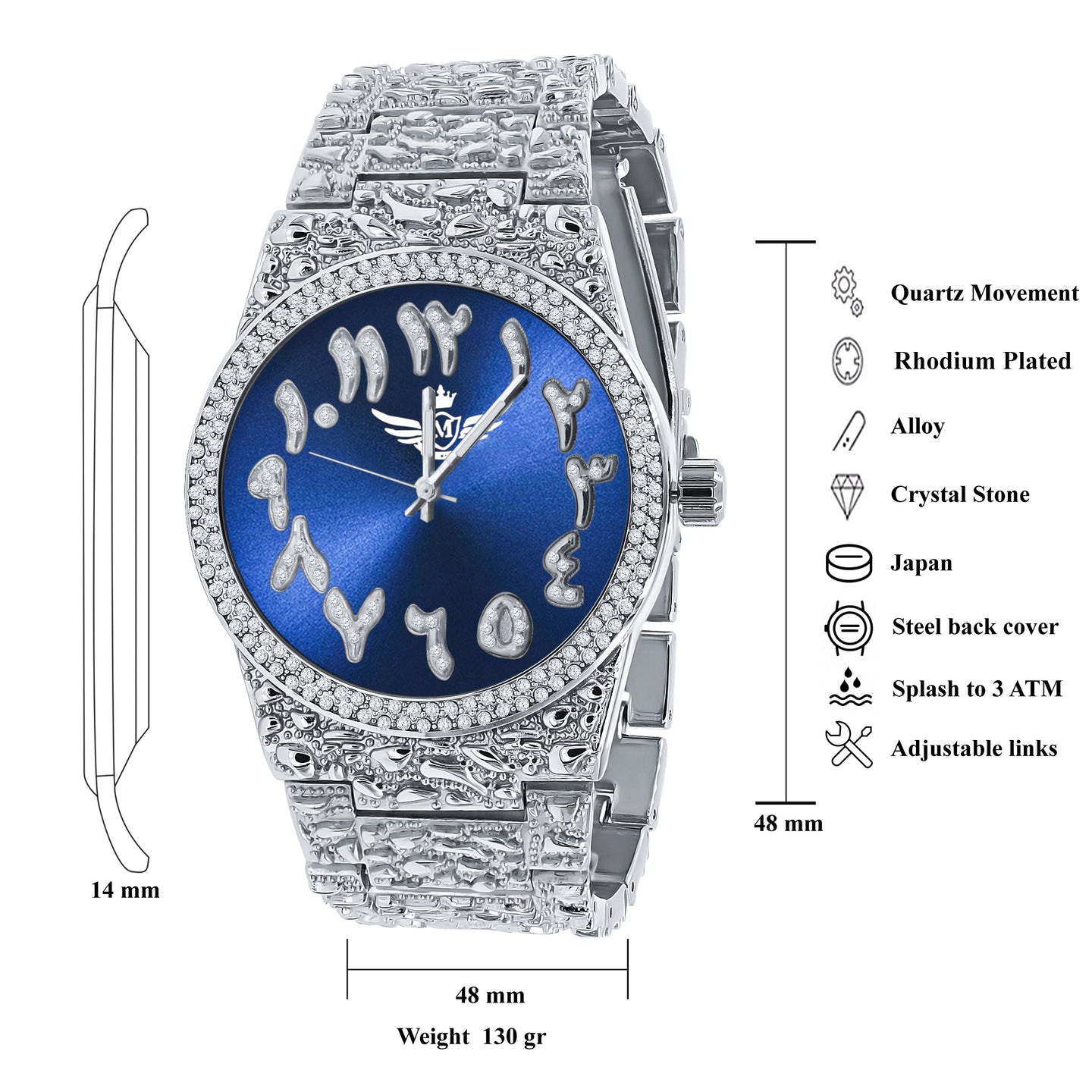 MONASTIC HIP HOP METAL WATCH I 5625656