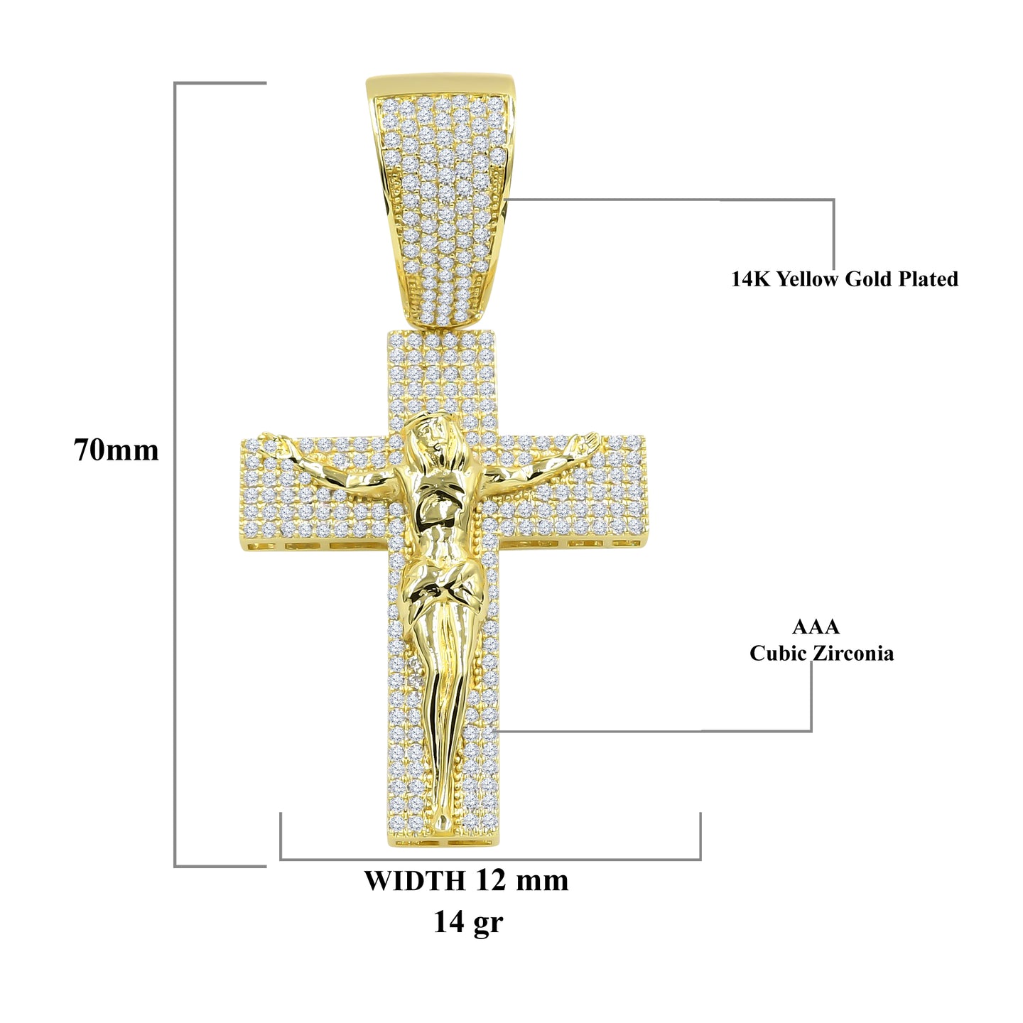 WISPY CROSS PENDANT | 9211782