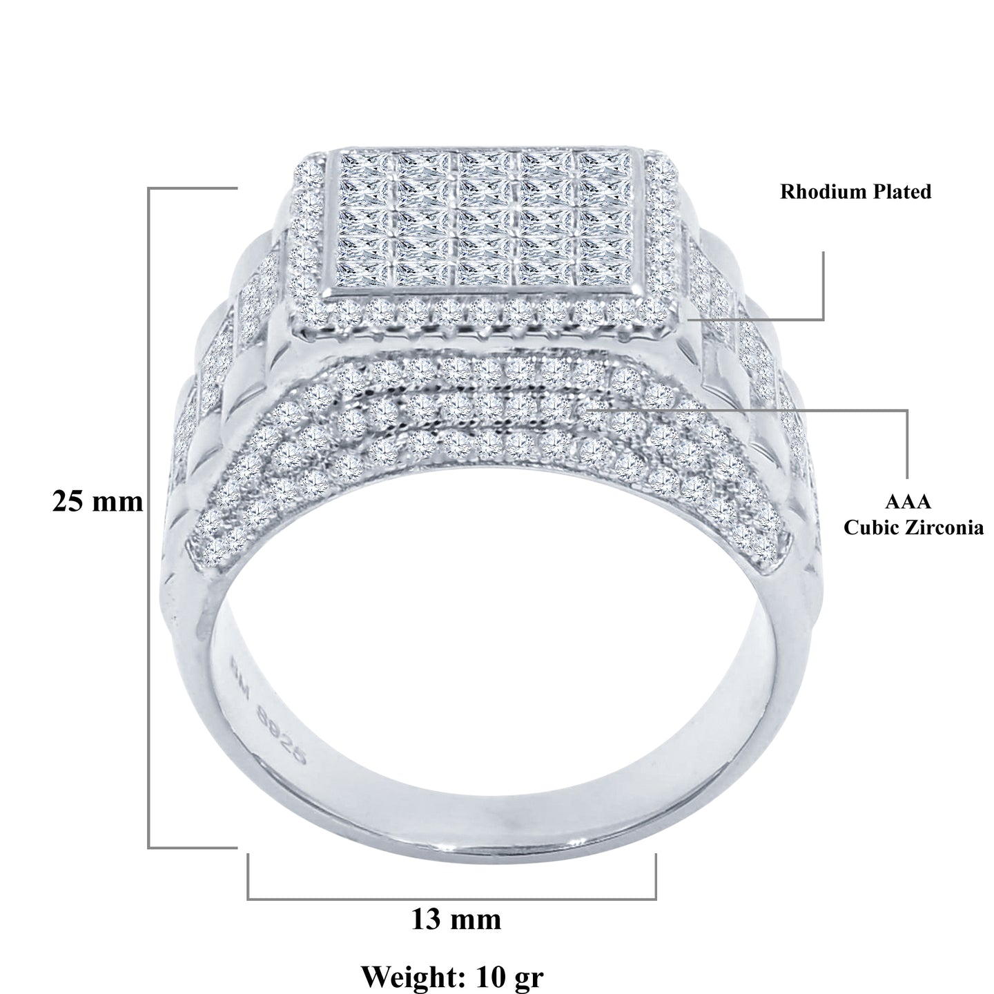 925 SILVER RING I 9211701