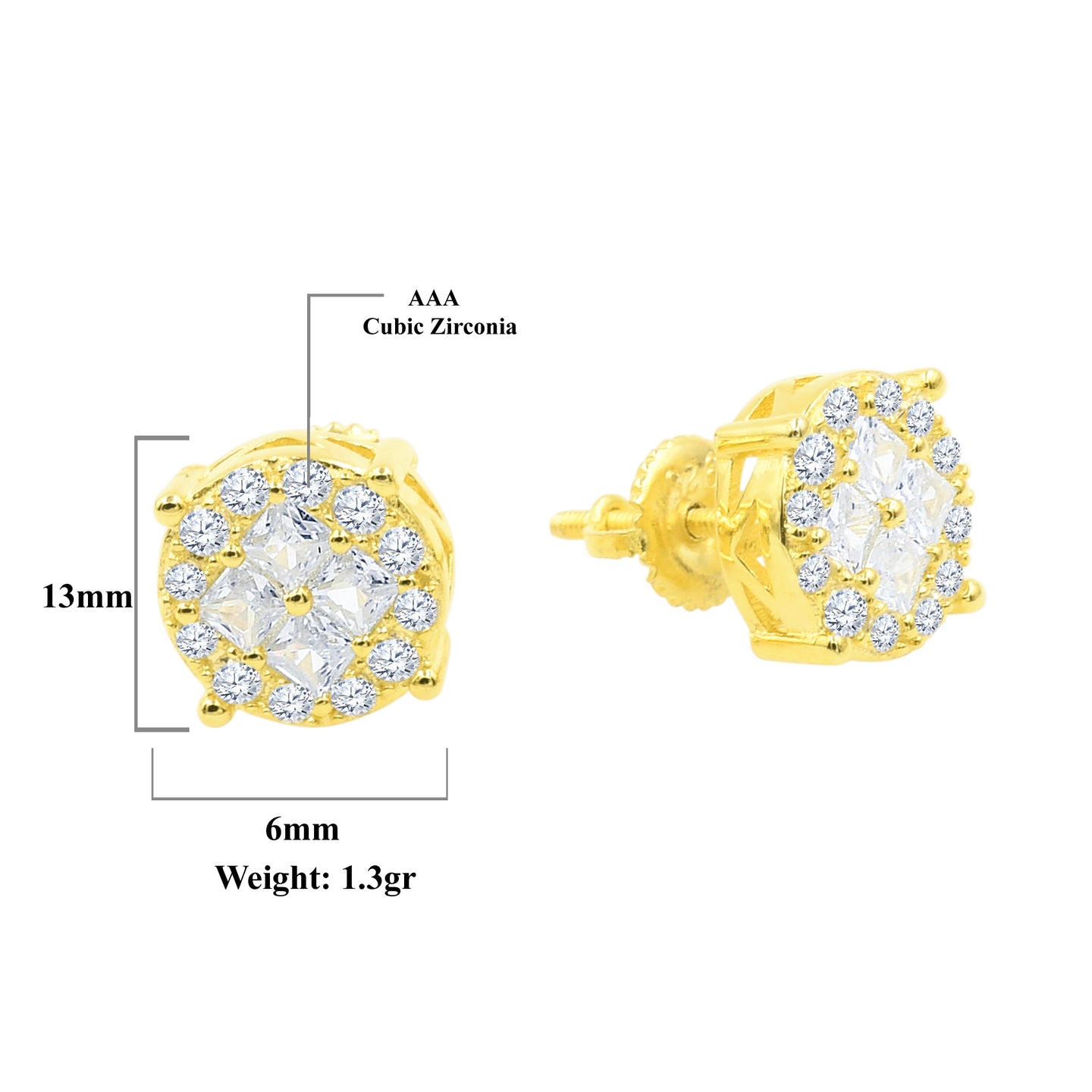 Glisten Screw Back Earrings | 9212472