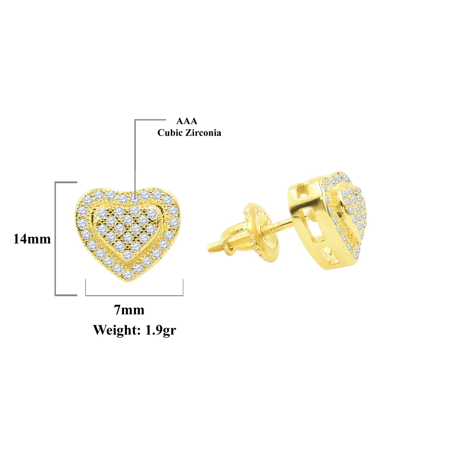 Diminutive Screw Back Earrings | 9212312