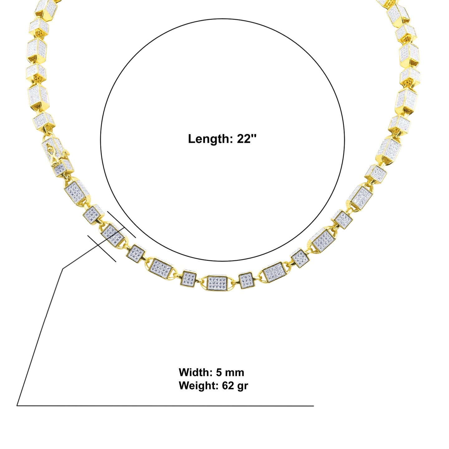 Flamboyant CZ Chain | 962602