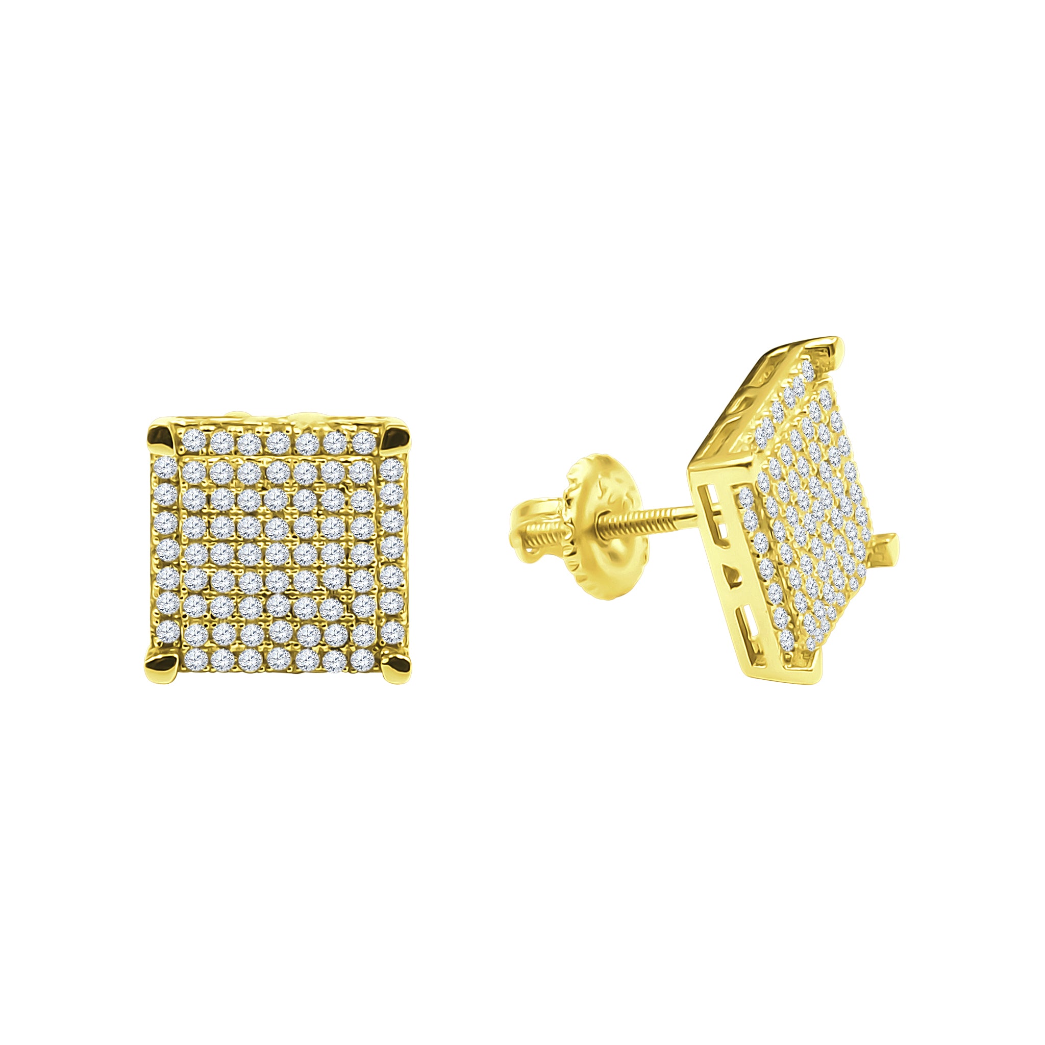 SLAB SCREW BACK EARRINGS | 9212932