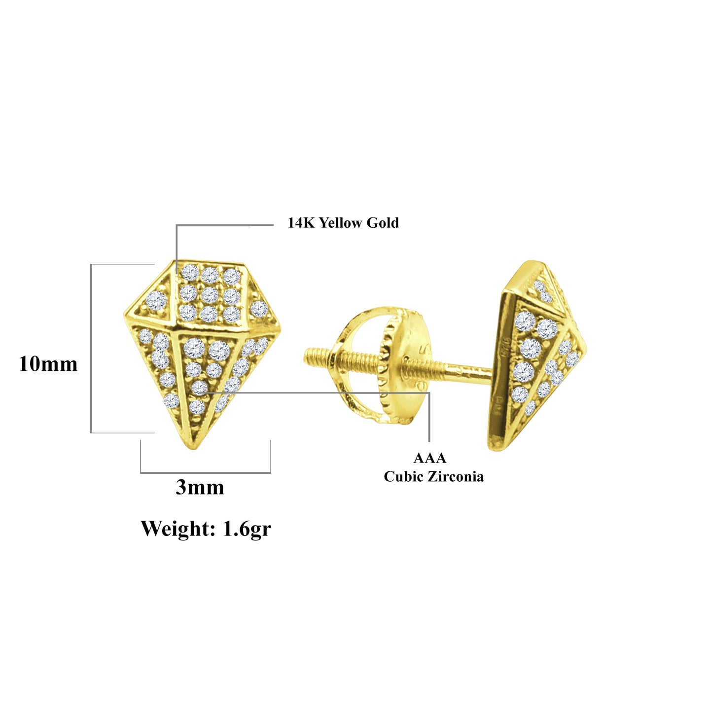 Globose Screw Back earrings | 9212952