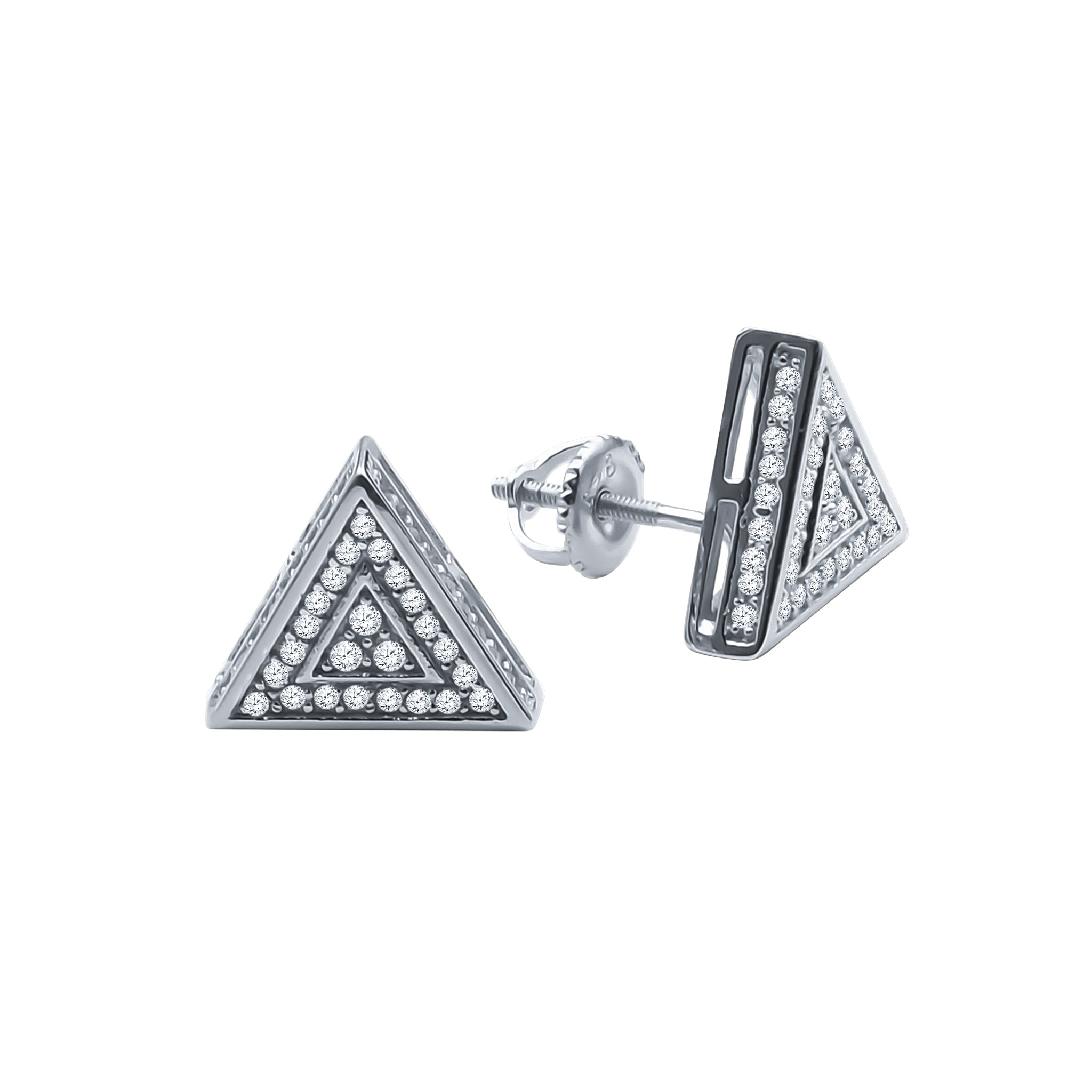 TRIGONAL SCREW BACK EARRINGS | 921821