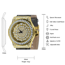 Conspicious Bling Leather Watch | 5110362
