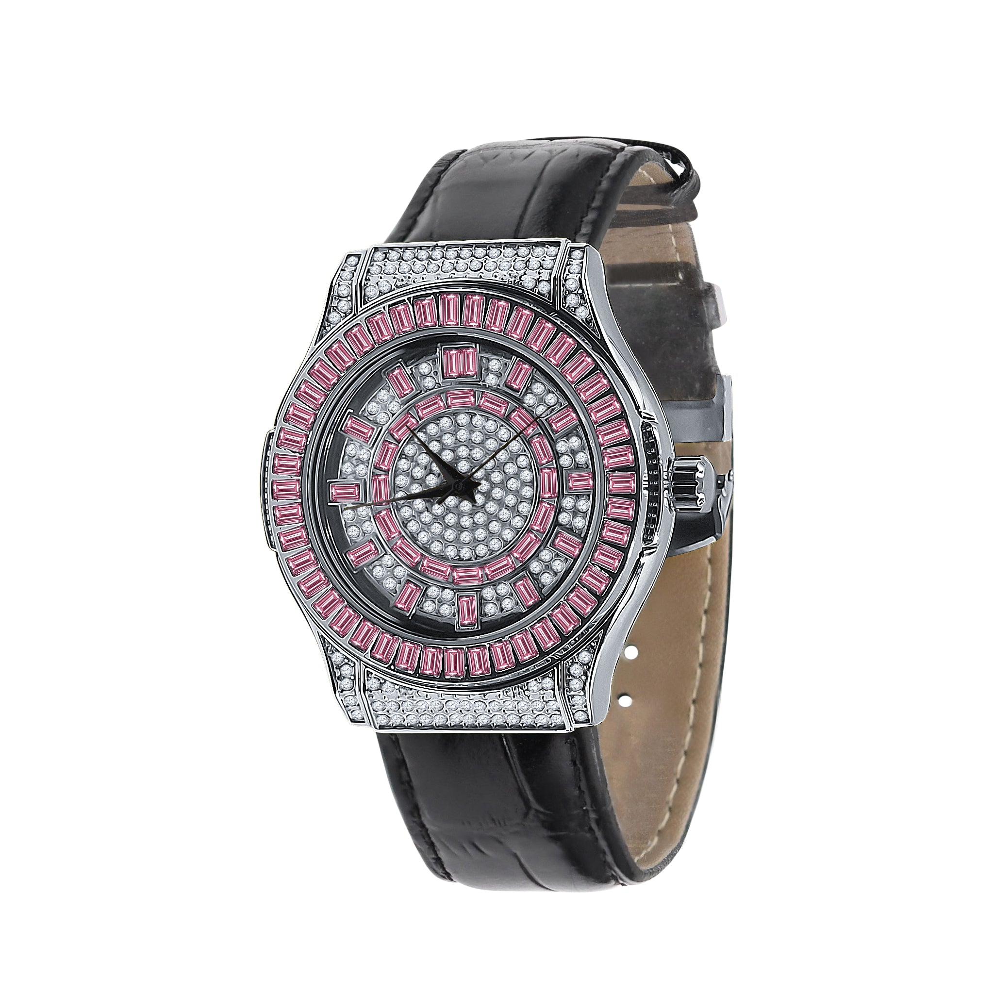 Conspicious Bling Leather Watch | 51103636