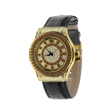 Conspicious Bling Leather Watch | 51103646