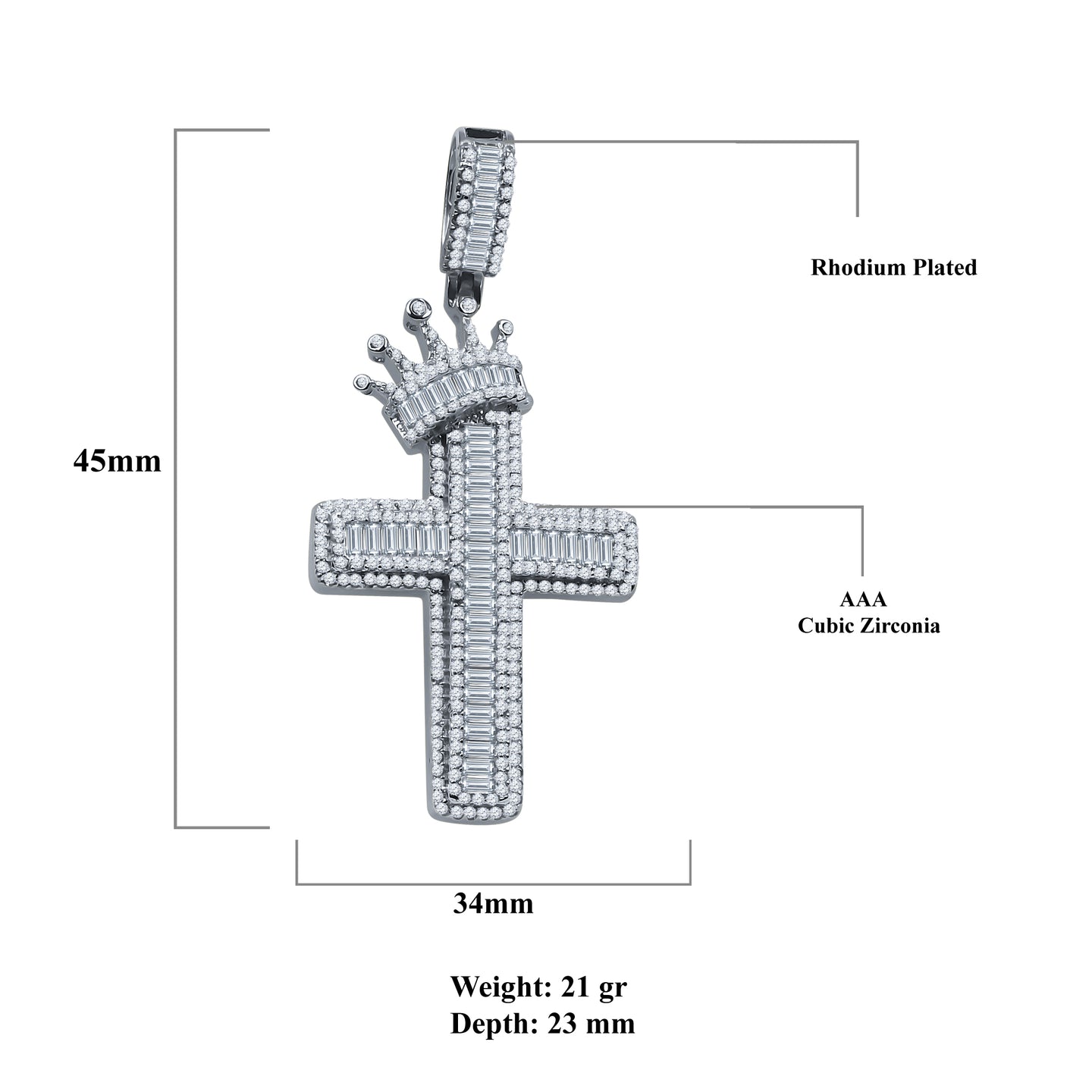 DEVOUT SILVER PENDANT | 9213781