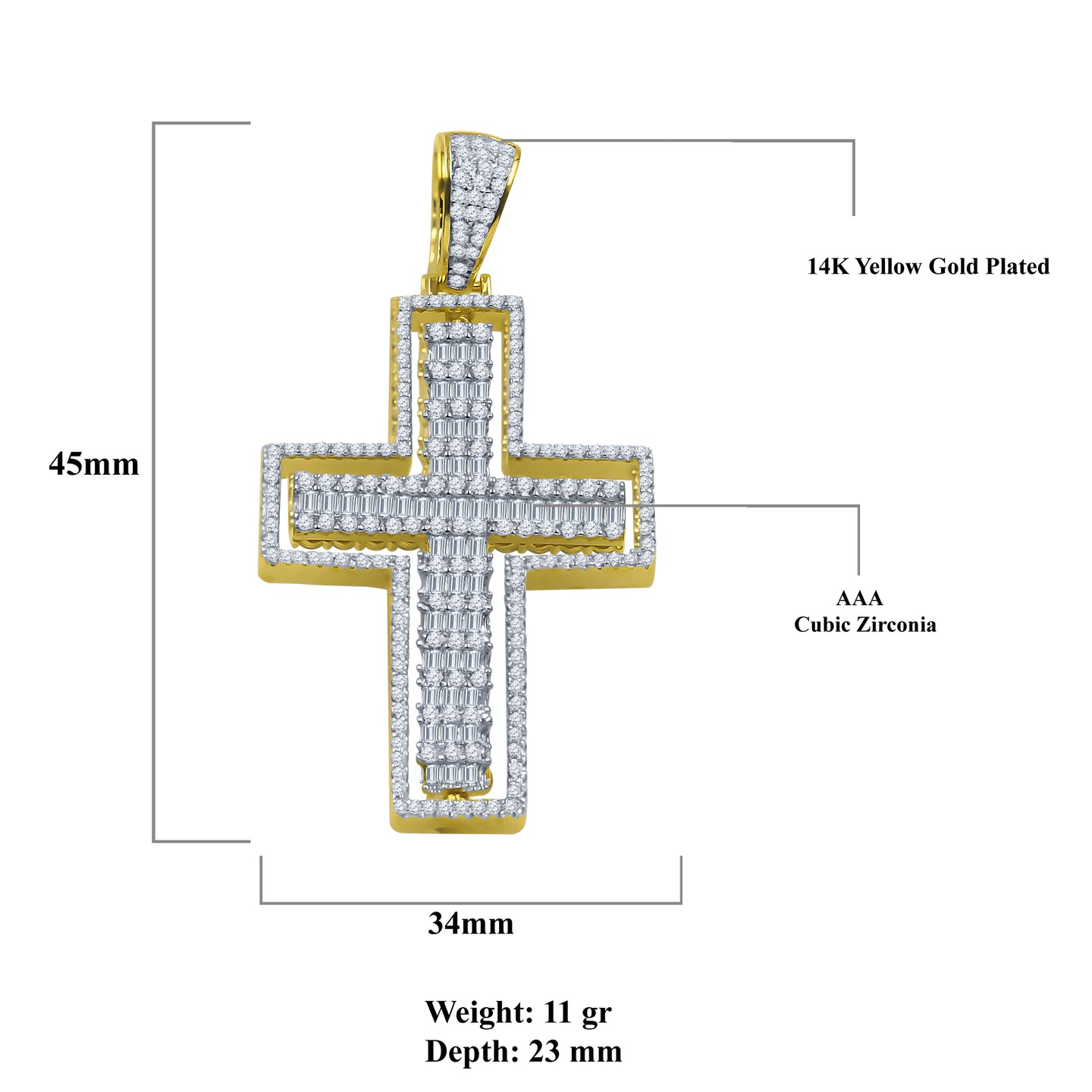 Pious Silver Pendant | 9213872