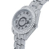 ROYALTY STEEL AUTOMATIC ICED-OUT WATCH | 530611