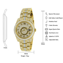 ROYALTY STEEL AUTOMATIC ICED-OUT WATCH | 530612