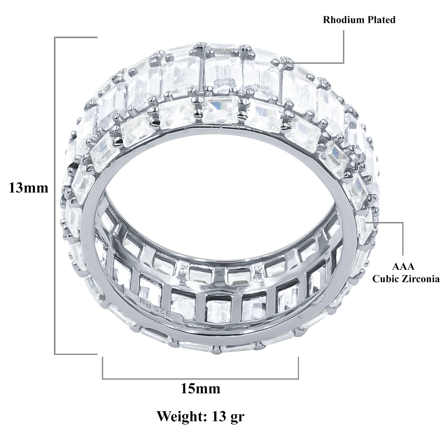 PRISMATIC SILVER RING I 9214381