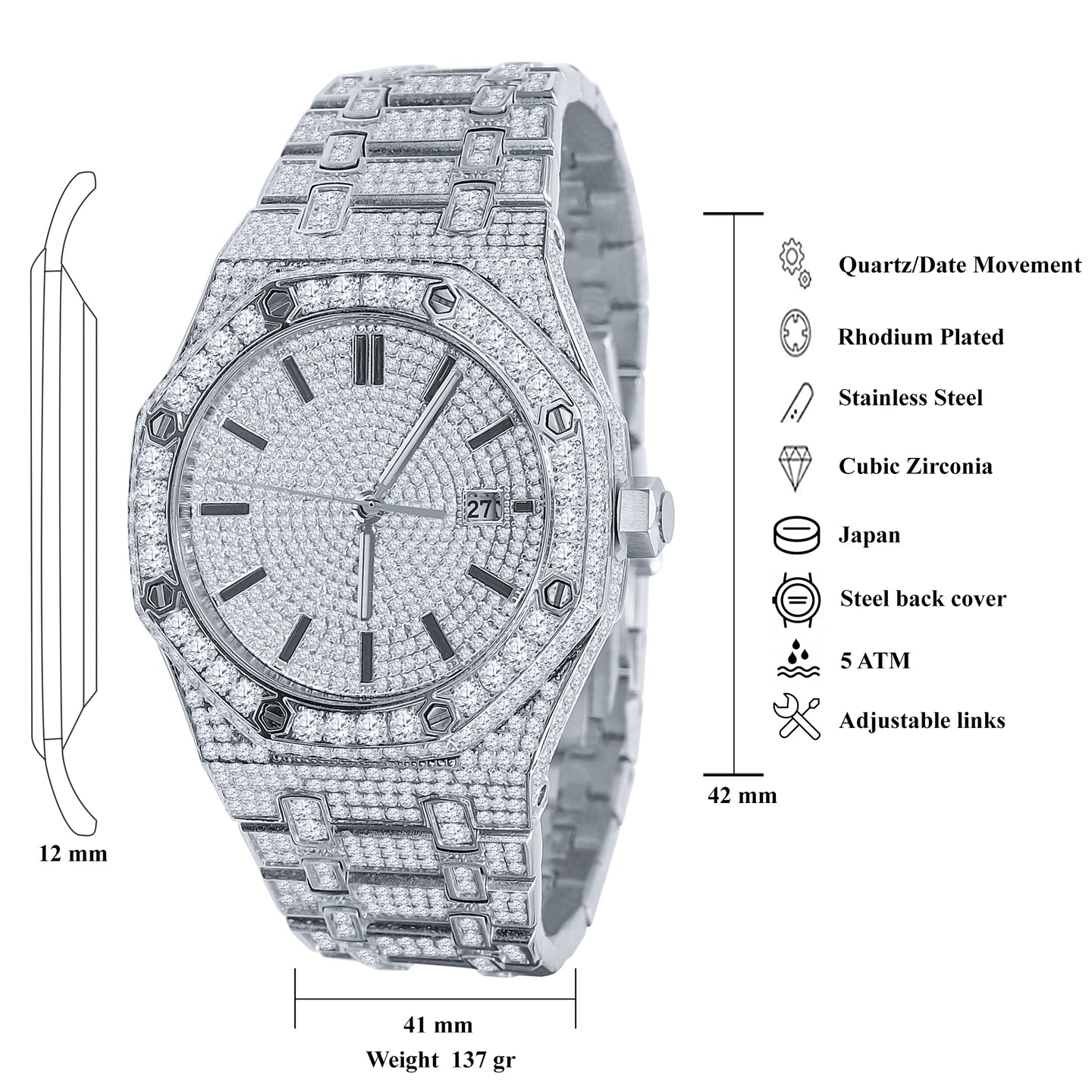 THUNDERBIRD STAINLESS STEEL WATCH | 530451