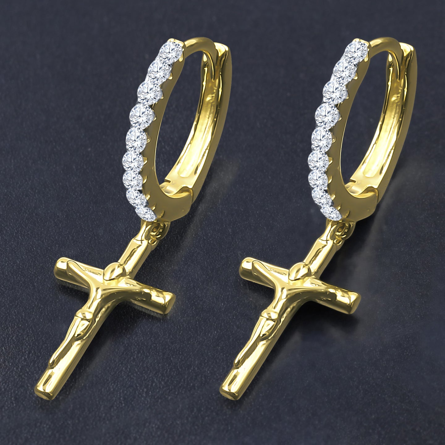 CRUCIFIXUS SILVER EARRINGS | 9214502
