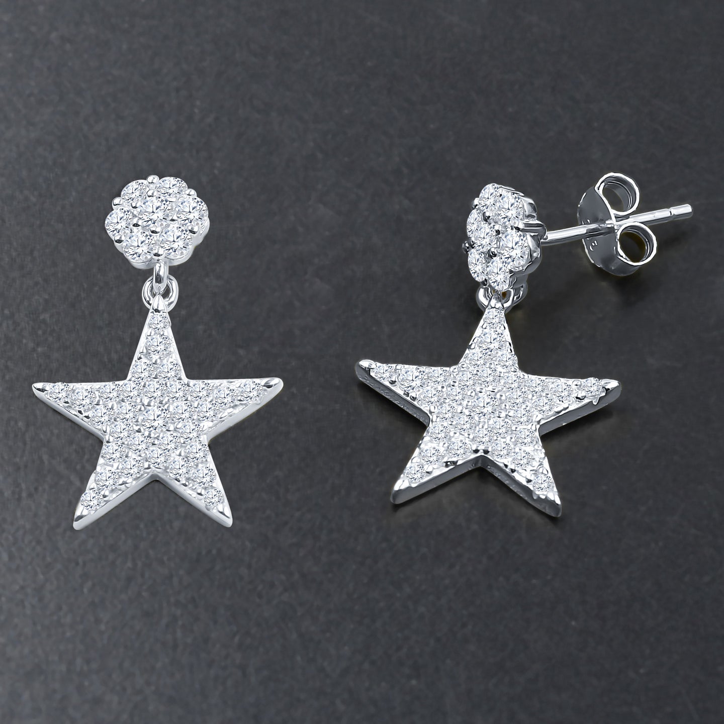DAZZLING SILVER EARRINGS | 9214291