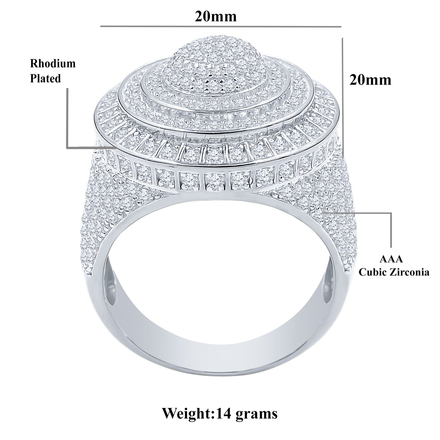 DAZZLE SILVER RING I 9215161