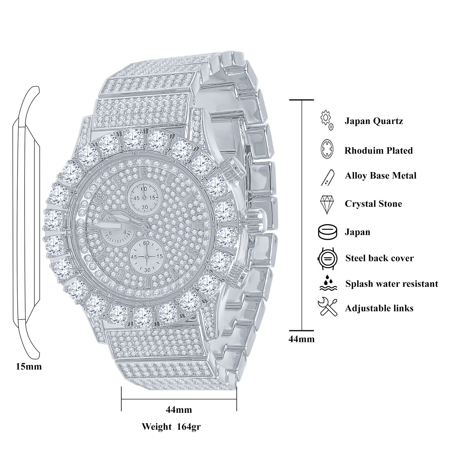 WAGGISH STEEL WATCH | 562741