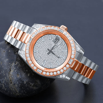 MAJESTY STEEL CZ HIP HOP WATCH  | 5304818