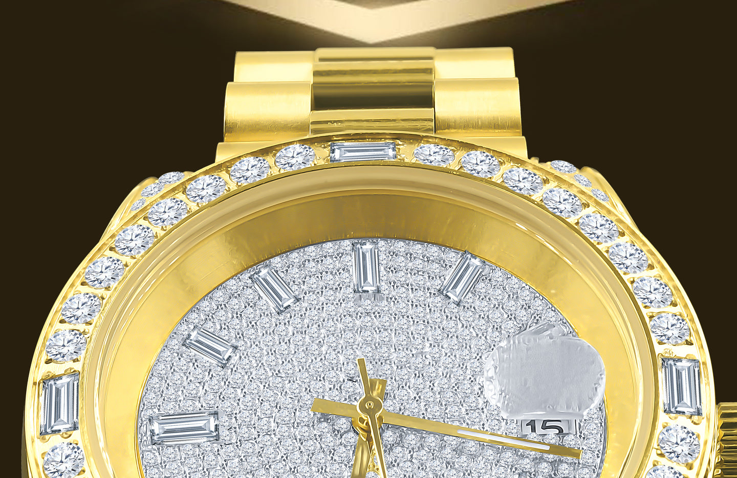 MAJESTY STEEL CZ HIP HOP WATCH  | 5304829