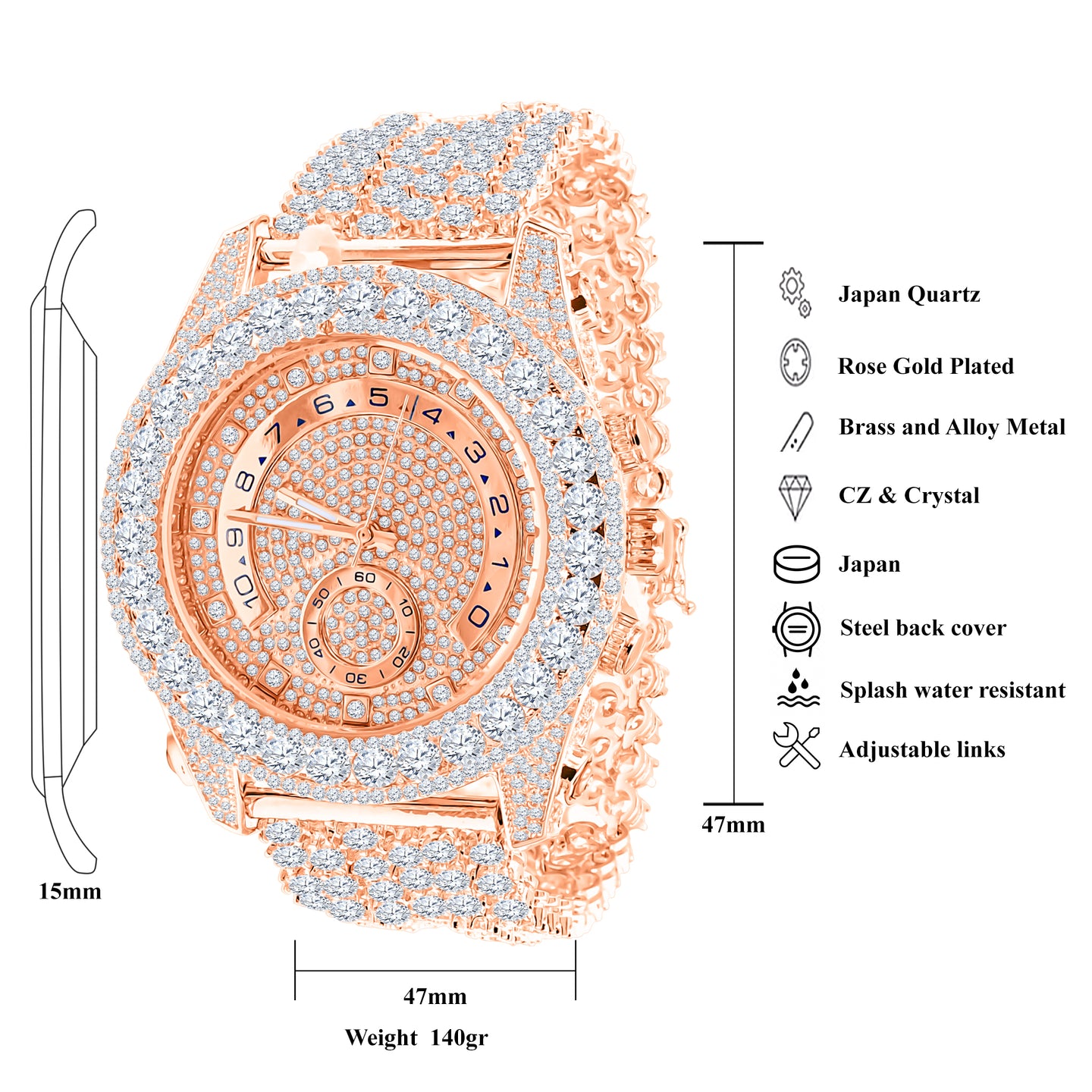 RADIEUX ICED OUT WATCH I 5110375