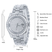MAJESTY STEEL CZ HIP HOP WATCH  | 530481