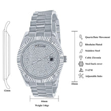 ARISTOCRATIC STEEL AUTOMATIC CZ WATCH| 562851