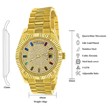 ARISTOCRATIC STEEL AUTOMATIC CZ WATCH | 5628569