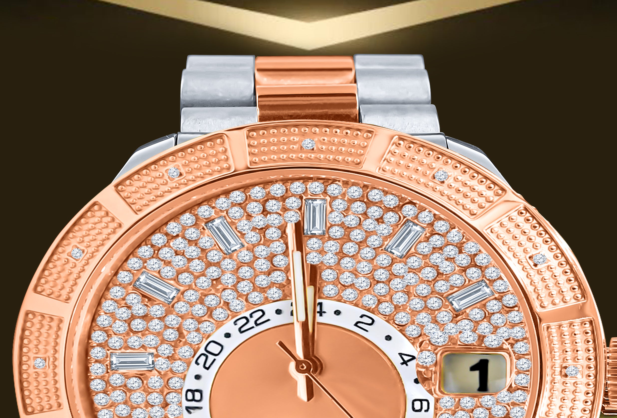 NIGHT EAGLE 12 DIAMOND STAINLESS STEEL WATCH | 5304218