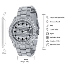 INTERSTELLAR DIVERS BEZEL ICED OUT WATCH & BRACELET SET | 530921