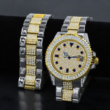 INTERSTELLAR DIVERS BEZEL ICED OUT WATCH & BRACELET SET | 5309242