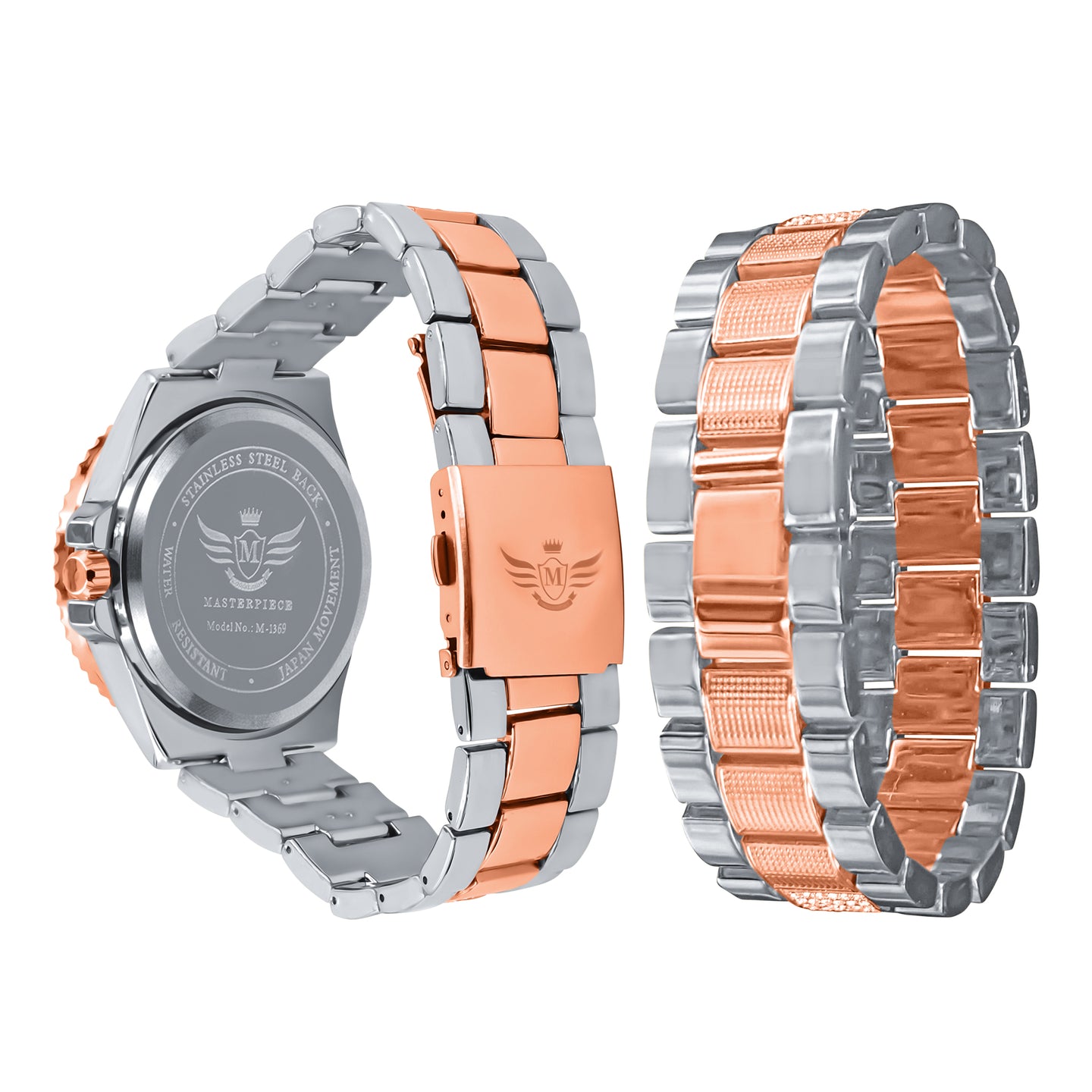 INTERSTELLAR DIVERS BEZEL ICED OUT WATCH & BRACELET SET | 5309218
