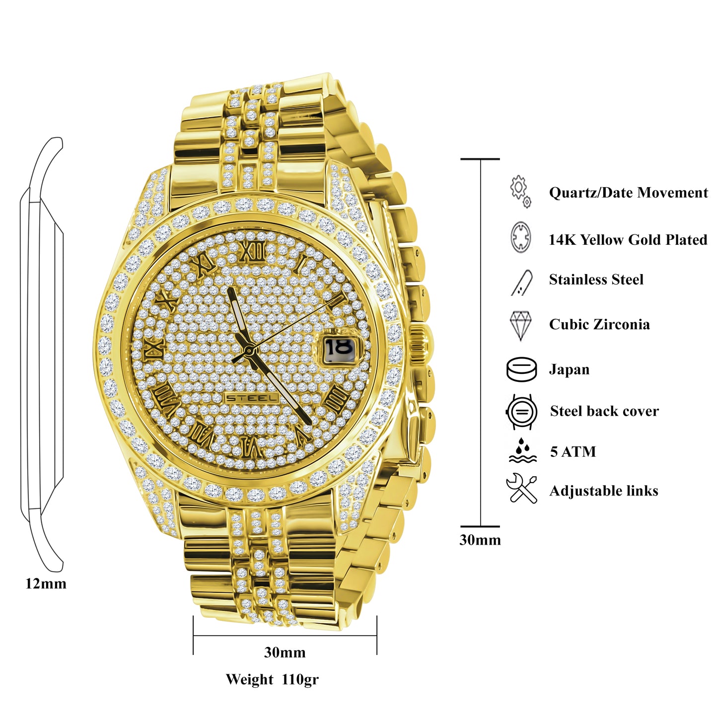 IMPERIAL STEEL WATCH | 530552