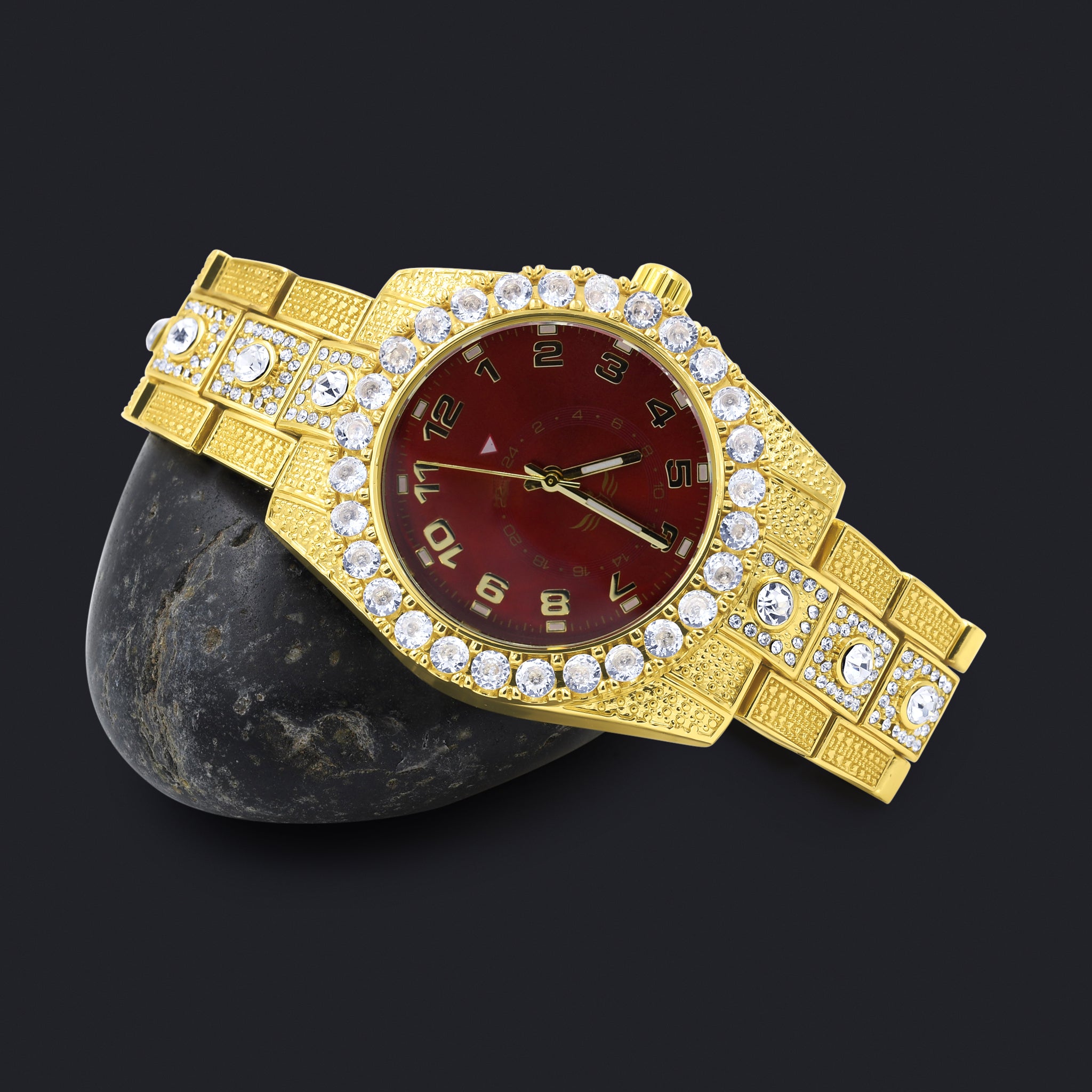 NIGHT SPARKLER HIP HOP METAL WATCH I 563016