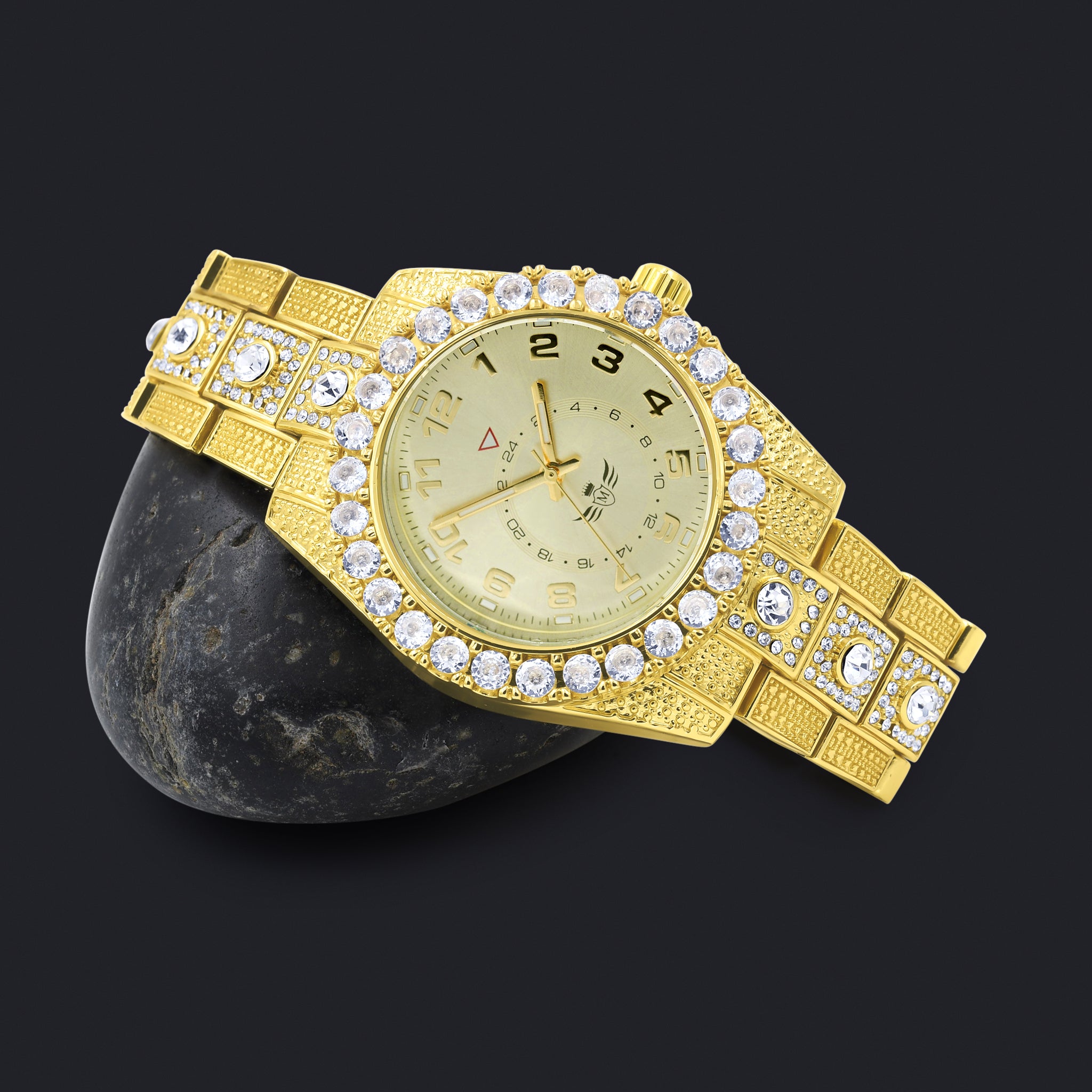 NIGHT SPARKLER HIP HOP METAL WATCH I 563012