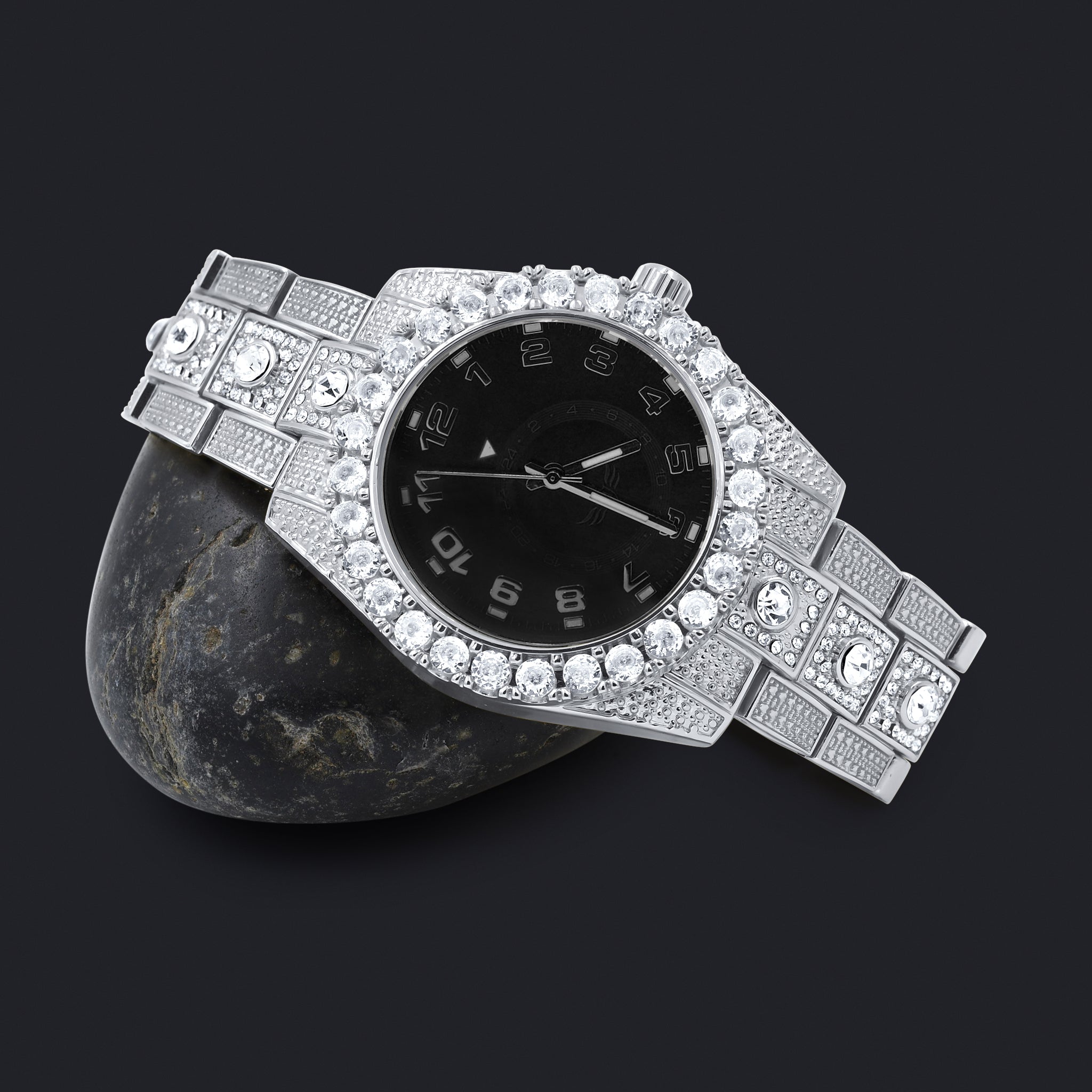 NIGHT SPARKLER HIP HOP METAL WATCH I 563017