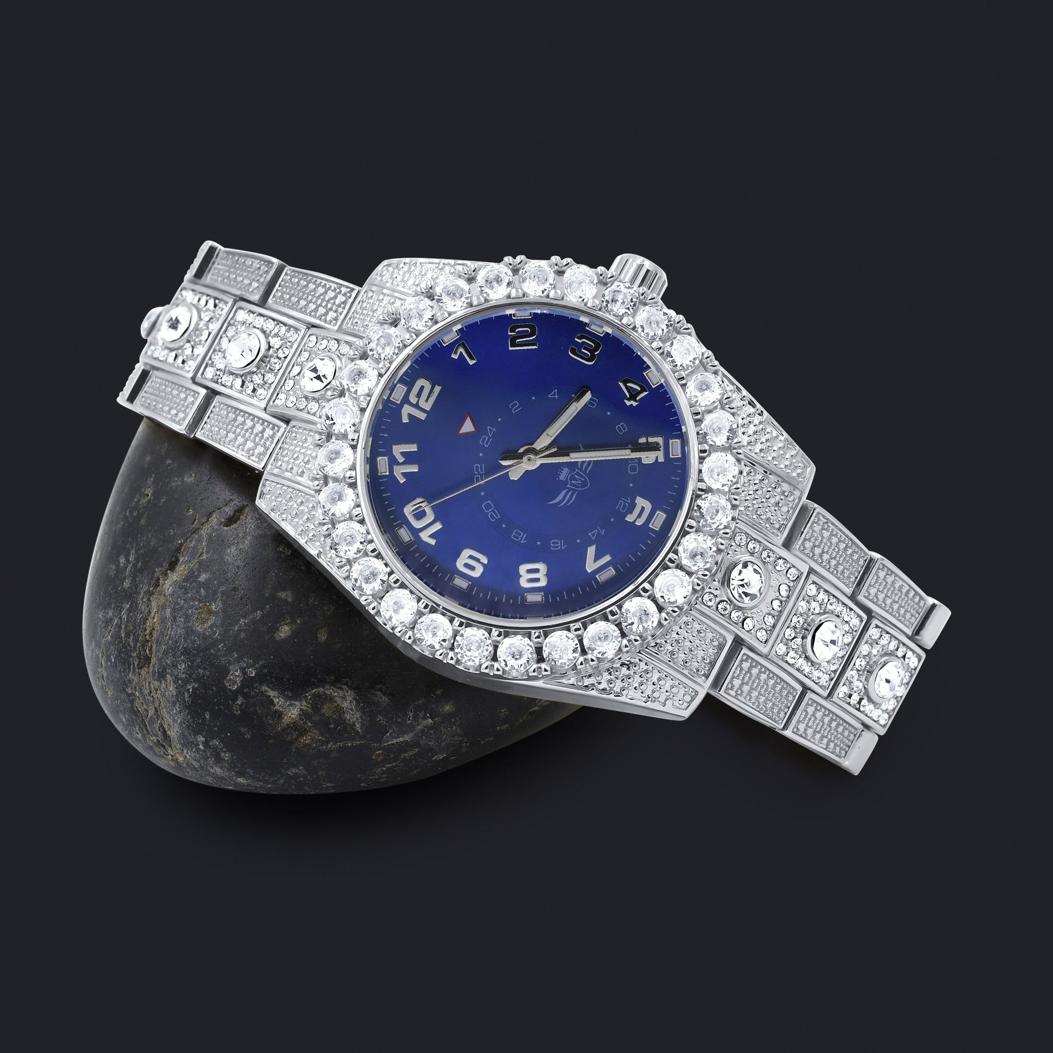 NIGHT SPARKLER HIP HOP METAL WATCH I 5630156