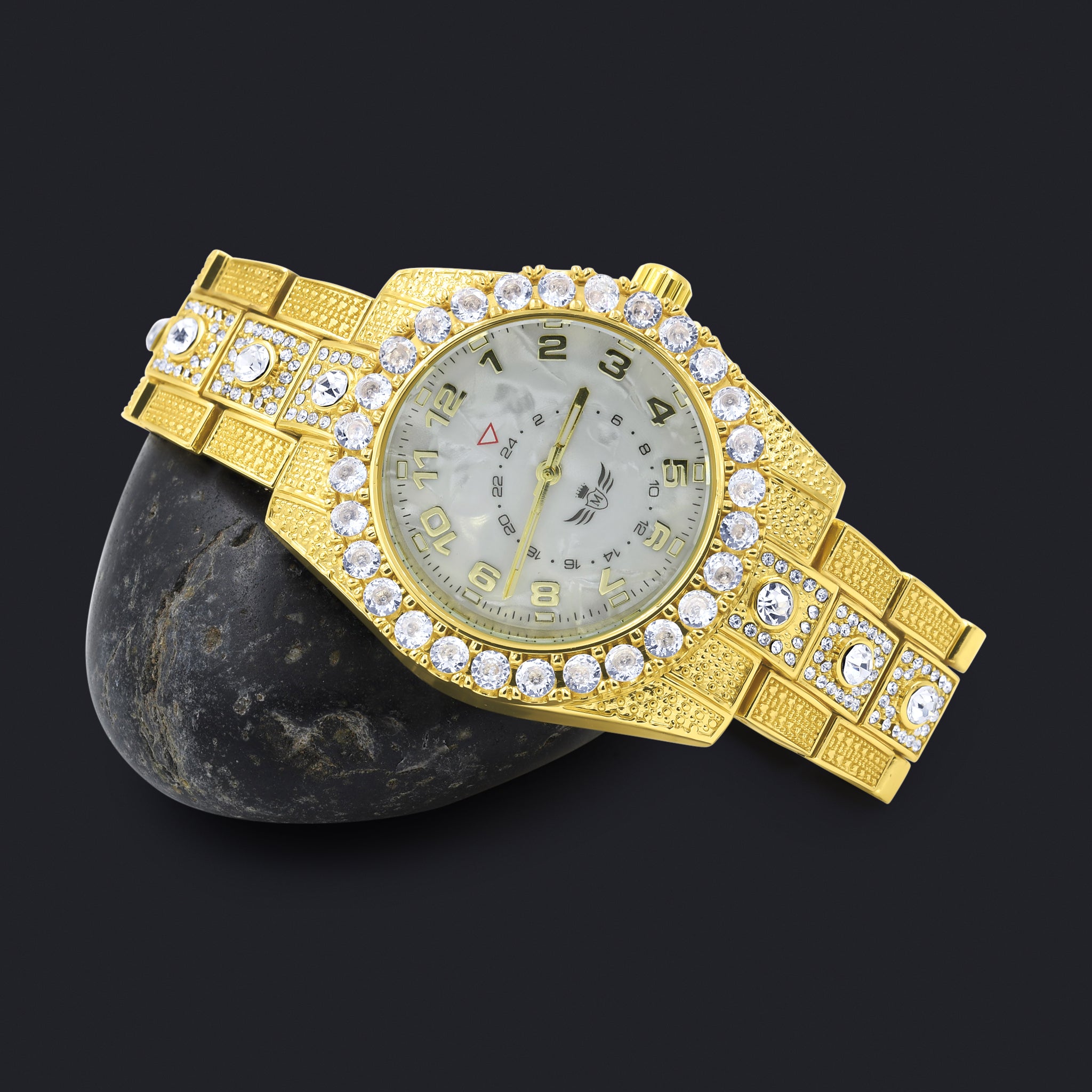 NIGHT SPARKLER HIP HOP METAL WATCH I 5630169