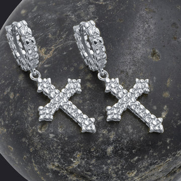 DOMENIC SILVER EAR HOOPS I 9217841