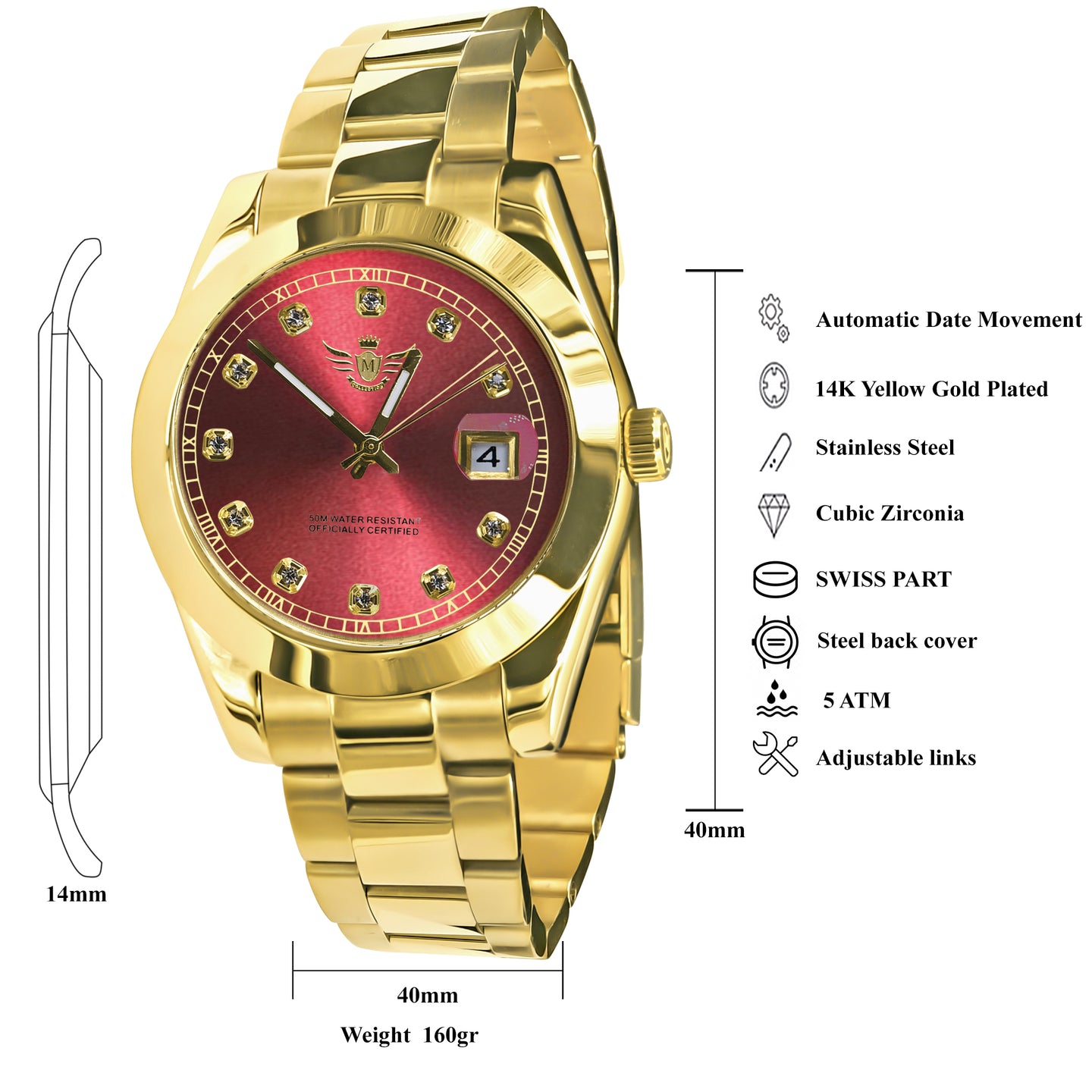 MARSHAL STEEL AUTOMATIC WATCH I 530686
