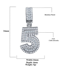 CIPHER STERLING SILVER (NUMERIC) PENDANT WITH CZ I 9218401