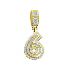 CIPHER STERLING SILVER (NUMERIC) PENDANT WITH CZ I 9218411