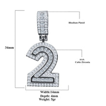 CIPHER STERLING SILVER (NUMERIC) PENDANT WITH CZ I 9218371