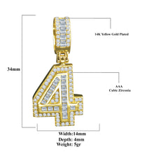 CIPHER STERLING SILVER (NUMERIC) PENDANT WITH CZ I 9218391