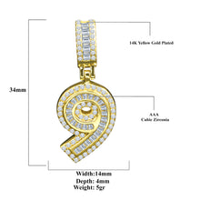 CIPHER STERLING SILVER (NUMERIC) PENDANT WITH CZ I 9218441