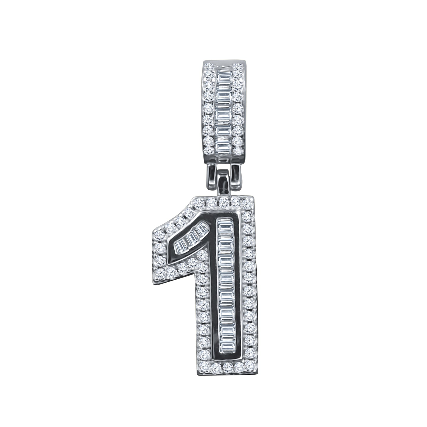 CIPHER STERLING SILVER (NUMERIC) PENDANT WITH CZ I 9218361